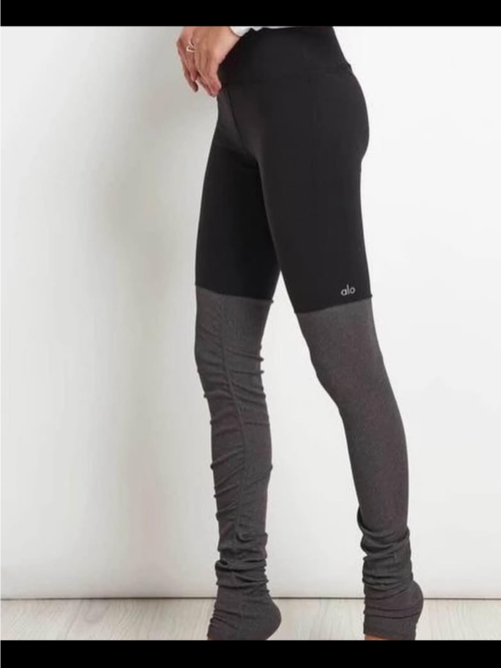 ALO Yoga goddess Leggings - Black & stormy heathers color